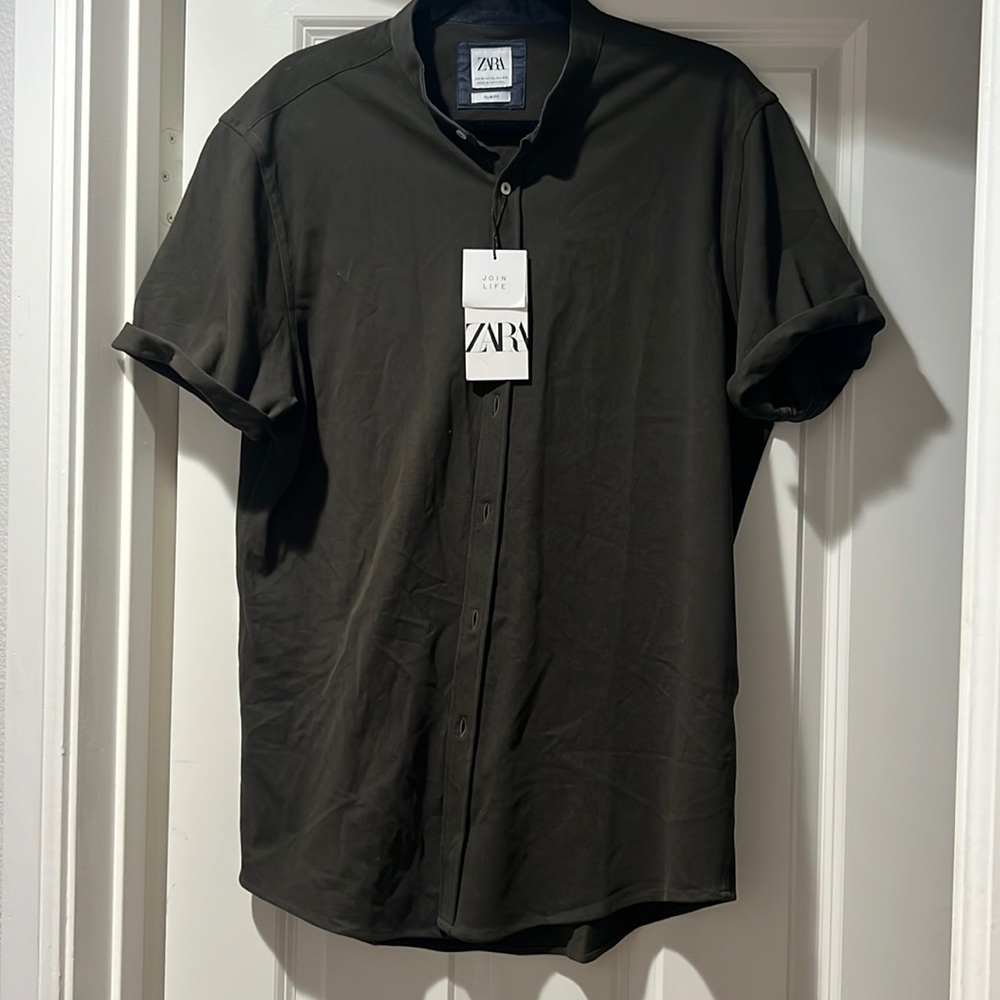 Zara Men Button Casual Shirt Size XL